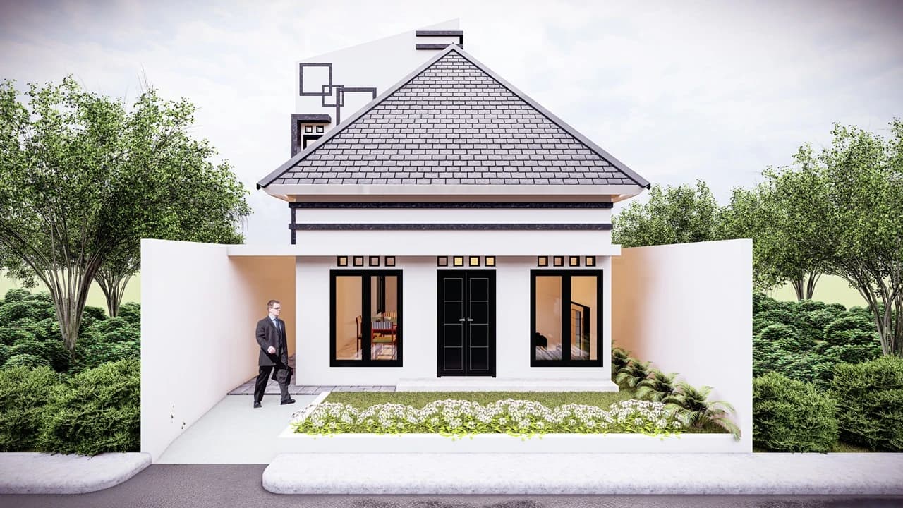 Rumah modern minimalis tropis karya Zamil Architect di Bantul, Yogyakarta