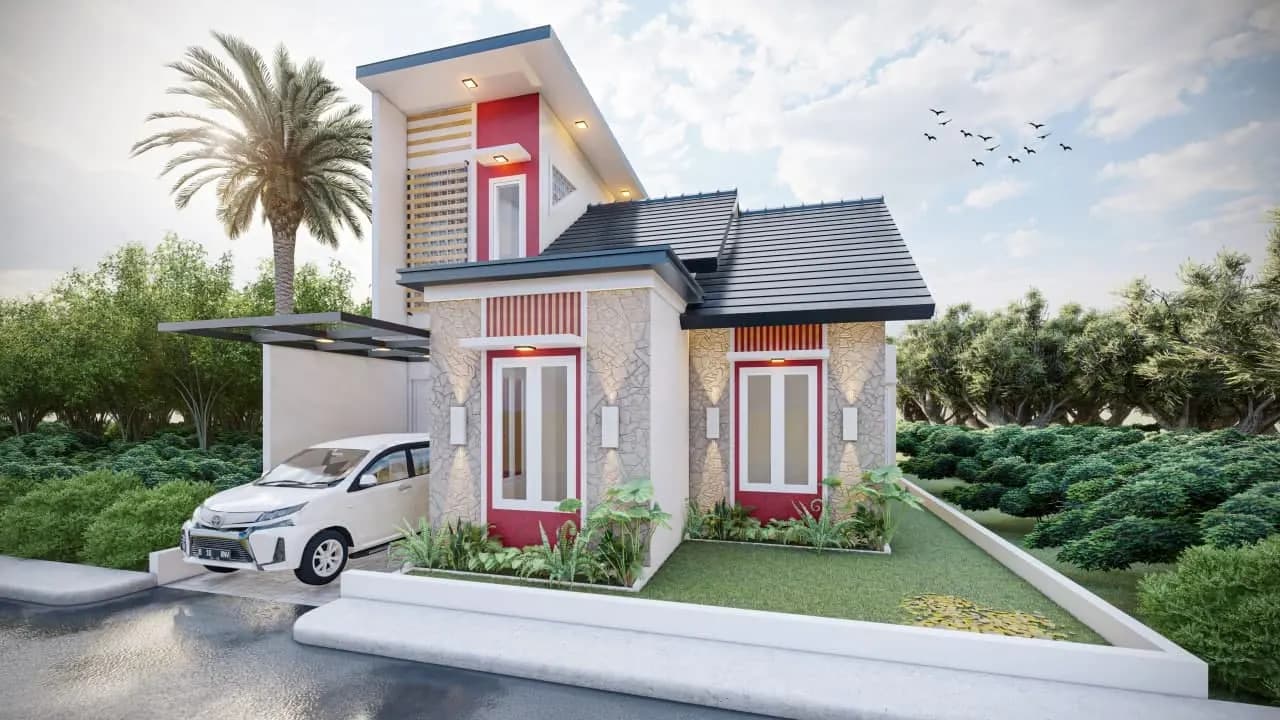 Rumah minimalis elegan karya Zamil Architect di Bantul, Yogyakarta