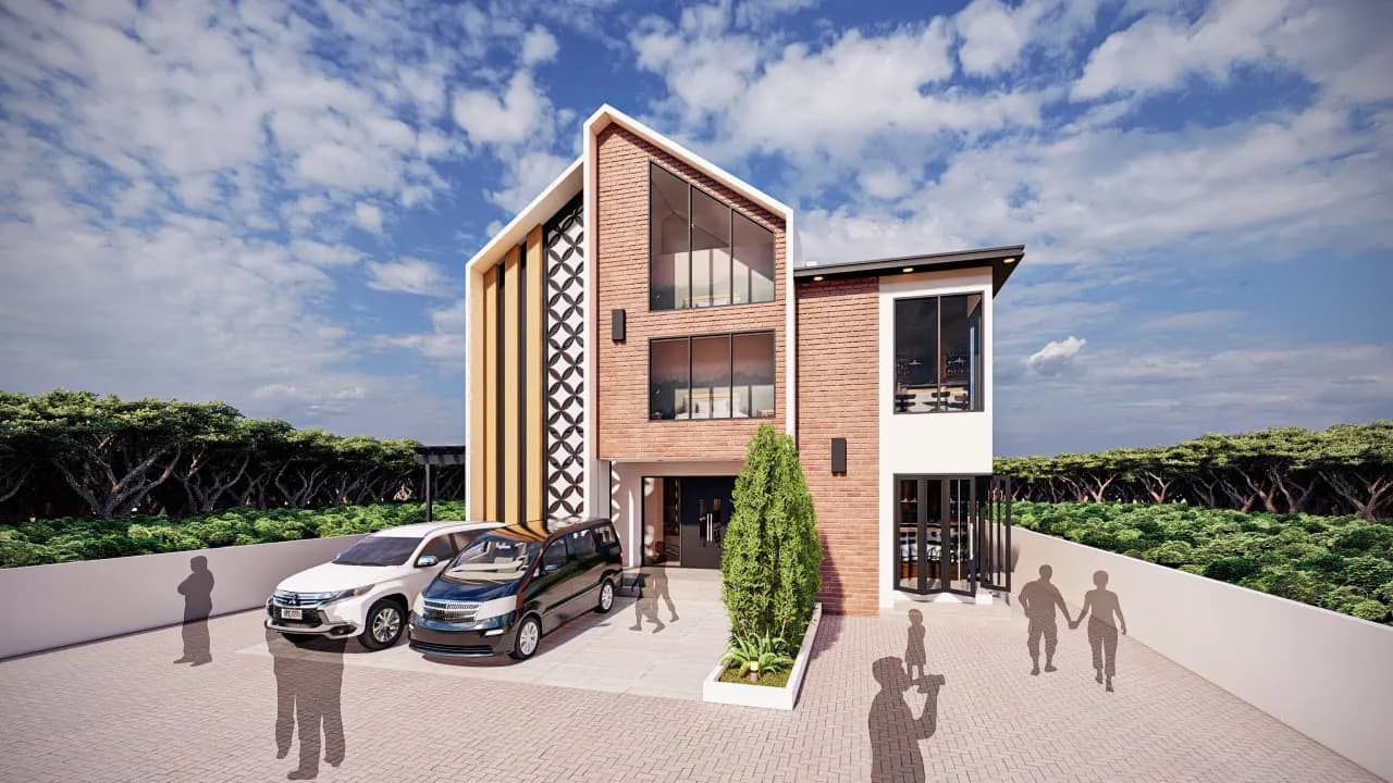 Rumah modern kontemporer karya Zamil Architect di Sleman, Yogyakarta